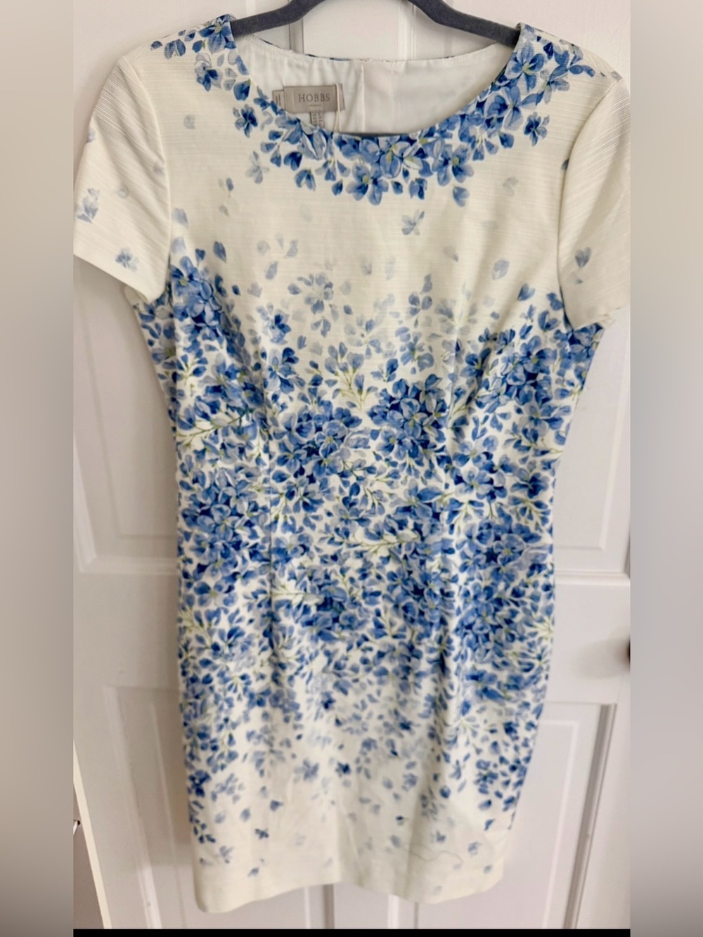 Hobbs London Blue Floral Dress – New Without Tags (NWOT) — Size US 8 / UK 12